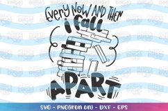 Boys and Girls svg Block tower game funny fall apart Product Image 2