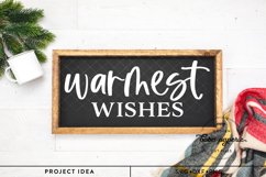 Warmest Wishes | rustic farmhouse sign | winter decor Product Image 6