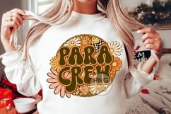 Para Crew Png Paraprofessional Parapro Retro Groovy Floral Product Image 1