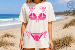 Coquette Seashell Bikini Summer Coastal Girly Beach Swimsuit Product Image 5