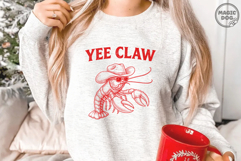 Yee Claw Lobster Cowboy|Funny Summer Western Beach SVG Product Image 2