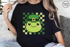 Retro Checkered Frog|St. Patrick's Day Lucky Irish Product Image 2