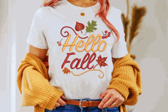Hello Fall, Machine Embroidery Design Product Image 1