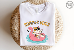 Summer Vibes Calico Cat|Funny Beach Kitty Bikini|Pool Float Product Image 2