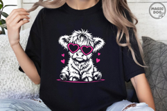 Baby Highland Cow with Sunglasses| Western Farm Animal SVG Product Image 5