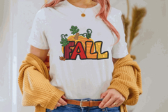 Fall Sign with Pumpkin, Machine Embroidery Design Product Image 2