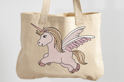 Pink Unicorn Machine Embroidery Design Product Image 2