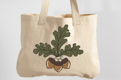 Acorn with leaves, Oak Nut, Fall Machine Embroidery Design Product Image 2