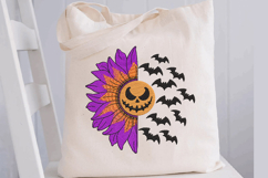 Jack-o-lantern. Spooky Halloween Machine embroidery Product Image 2