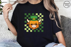 Highland Cow Leprechaun|St Patrick’s Day Highland Cow Face Product Image 3