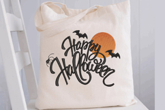 Happy Halloween with Spider and Moon, MachineEmbroidery Product Image 2