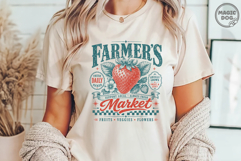 Farmer's Market Strawberry|Vintage Fruit Stand Support Local Product Image 4