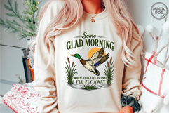Vintage Flying Mallard Duck Inspirational Christian Hymn SVG Product Image 2