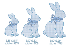 Spring Bunny, Chinoiserie Rabbit Design | Easter Bunny Product Image 1