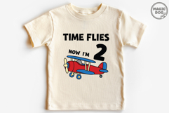 Airplane Birthday SVG|Time Flies Now I'm 2|Pilot Theme Party Product Image 4