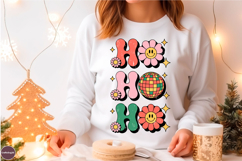 Retro Ho Ho Ho Christmas Sublimation Png Product Image 1