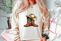 Patriotic Cowboy Boots 4th of July PNG Product Image 3