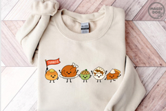 Happy Thanksgiving, Doodles Cute Thanksgiving Food Character Product Image 2