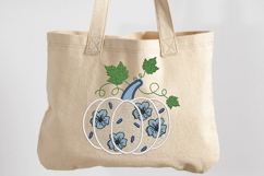 Pumpkin with Leaves Embroidery Design Product Image 3