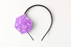 Angled D20 ITH Headband Slider Applique Embroidery