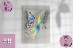 3D Fairy| Paper cutting | pop up Fairy SVG Product Image 3