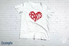 Hearts Cut File | Heart Word Art Product Image 2