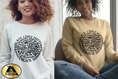 Black Girl SVG PNG EPS DXF MELANIN SVG Hand Drawn Afro SVG Product Image 2