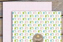 Chic Camera Digital Papers and Clipart SET Product Image 4