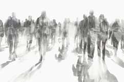 Crowd Sketch Background Wallpaper Product Image 1