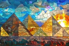 Landscape Stained Glass Background Wallpaper Product Image 1