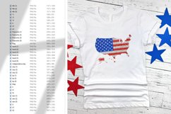 Glitter elements in colors of American flag. 4th July Pack Product Image 5