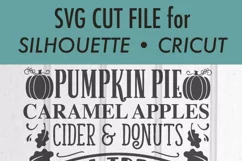Fall Treats - Autumn Subway - Pumpkin Leaves - SVG DXF Files Product Image 3