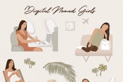 Digital Nomad Life Girls Illustration Set Product Image 6