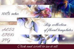 A collection of floral templates Product Image 1