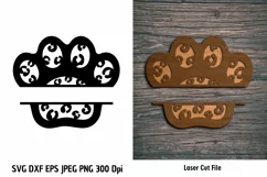 Animal Print Paw SVG| Pet Paw cutting files| Paw Print SVG Product Image 3