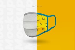 Cotton Face Mask Mockup Template Product Image 1