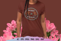 Merry and Bright Hand Lettering SVG Product Image 1