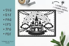 Bunting Rainbow Castle - SVG DXF PNG EPS JPG PDF Product Image 1