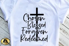Christian SVG PNG EPS DXF Chosen SVG Blessed SVG Cut Files Product Image 3