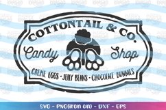 Easter svg Cottontail and Co easter candy shop emblem Product Image 2