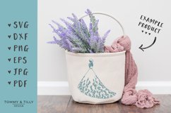 Floral Bride No.2 - SVG EPS DXF PNG JPG PDF Cutting File Product Image 2