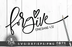 Forgive | Christian SVG | Bible verse SVG Cut File Product Image 3