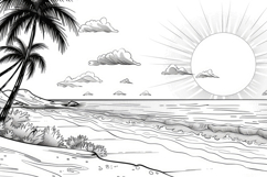 Nature Coloring Page Background Product Image 1