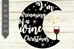 I'm dreaming of a Wine Christmas. Funny Wine Drinking Design Product Image 2