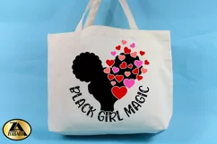 Black Girl Valentine SVG Black Girl Magic SVG Cut Files Product Image 3