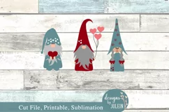 Valentine Gnomes SVG, Sublimation, Printable Product Image 5