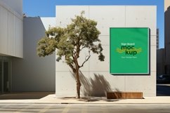 Sign Board Mockup on Building Wall Product Image 1