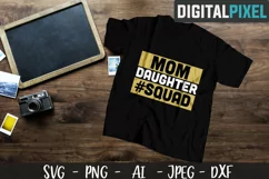 Family Squad SVG PNG JPEG DXF Circut Mom, Dad, Son, Daughter Product Image 4
