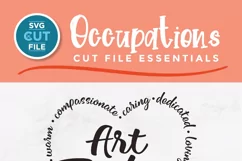 Art Teacher svg - an art teacher svg heart file for crafters Product Image 3