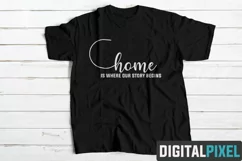 Home Is Where Our Story Begins SVG PNG JPEG AI DXF Circut Product Image 3